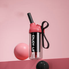 INS Sports Outdoor Portable High-Temperature Resistant Straw Water Bottle