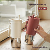 New Car Ceramic Water Cup Portable Cold-Keeping Coffee Mug