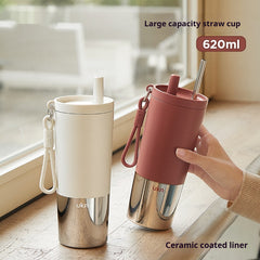 New Car Ceramic Water Cup Portable Cold-Keeping Coffee Mug
