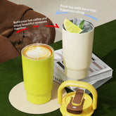 Handheld Portable Double-drink Straw Cup