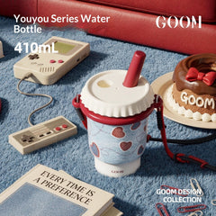 New Womens Thermal Straw Water Bottle