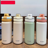 Portable Stainless Steel Straw Cup, Insulated Tumbler For Students And Children