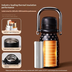 Womens New Exquisite Niche Straw Water Bottle