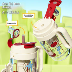 Plastic New-style Large-capacity Handled Water Bottle