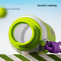 New High-appearance Dopamine-themed Stainless Steel Water Bottle
