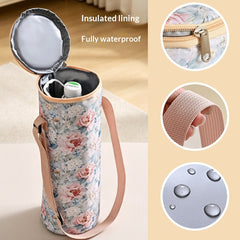 New Pastoral Feng Shui Cup Insulation Sleeve Portable And Backpackable