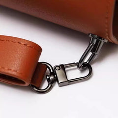 Strap-attaching Cross-body Leather PU Titanium Cup Water Bottle Cover