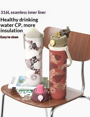 Handheld Double Drink Cup With Large Capacity