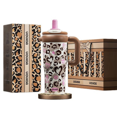 Household Item Leopard-print Straw Water Cup