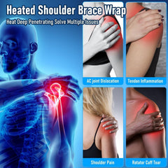 USB Heated Shoulder Wrap Thermal Shoulder Pad For Neck And Joint Pain Relief, Single Shoulder Heating Pad With Adjustable Warmth For Men And Women