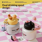 Large-capacity Insulated Stainless Steel Straw Water Bottle