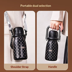 Womens New Exquisite Niche Straw Water Bottle