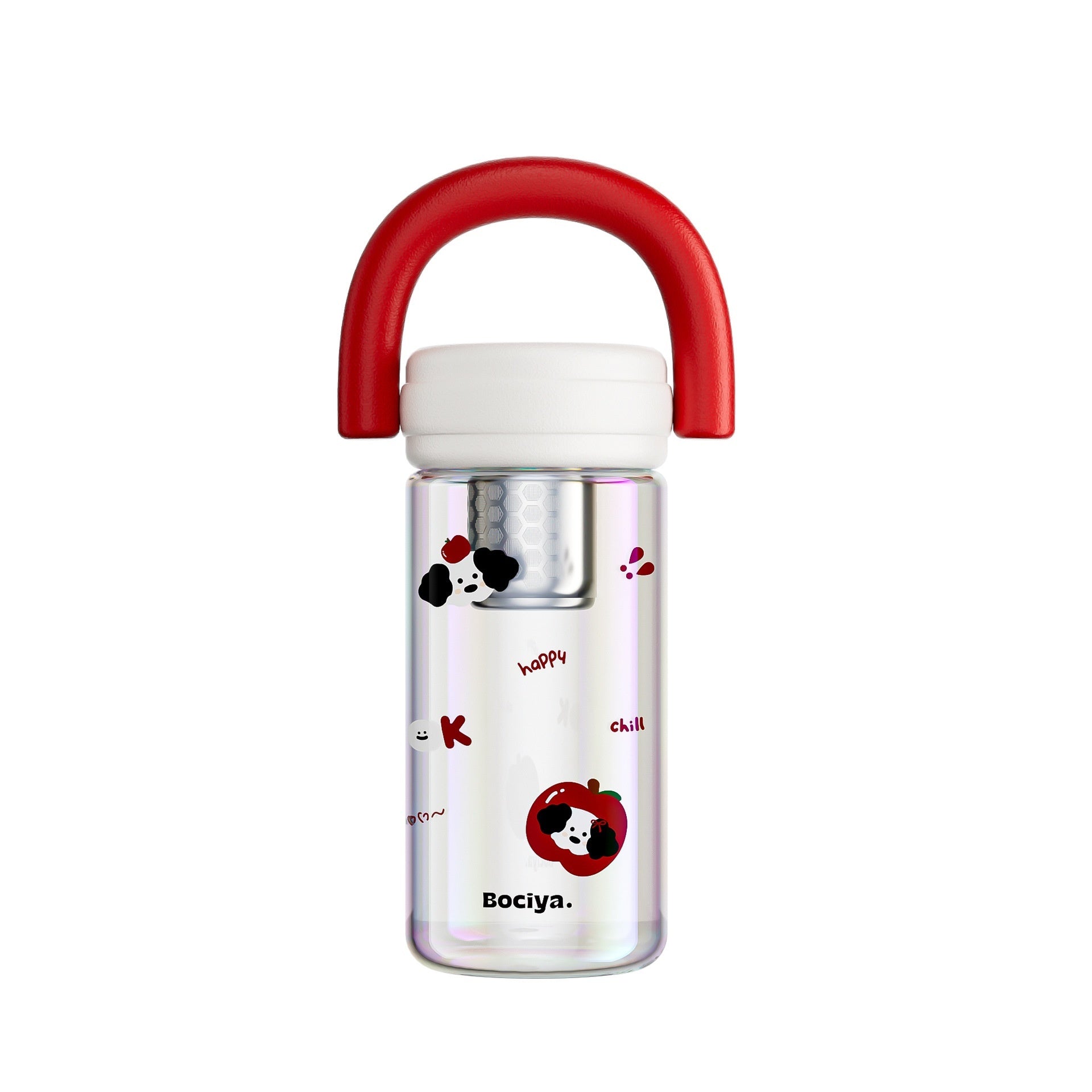 High-capacity Hand-held Coffee Mug With Tea-water Separation