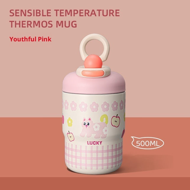 Portable Drinking-water Bottle With Handle Specifically For Direct Drinking
