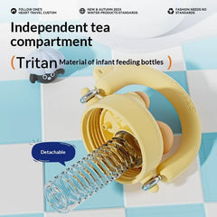 Large-capacity Insulated Stainless Steel Straw Water Bottle
