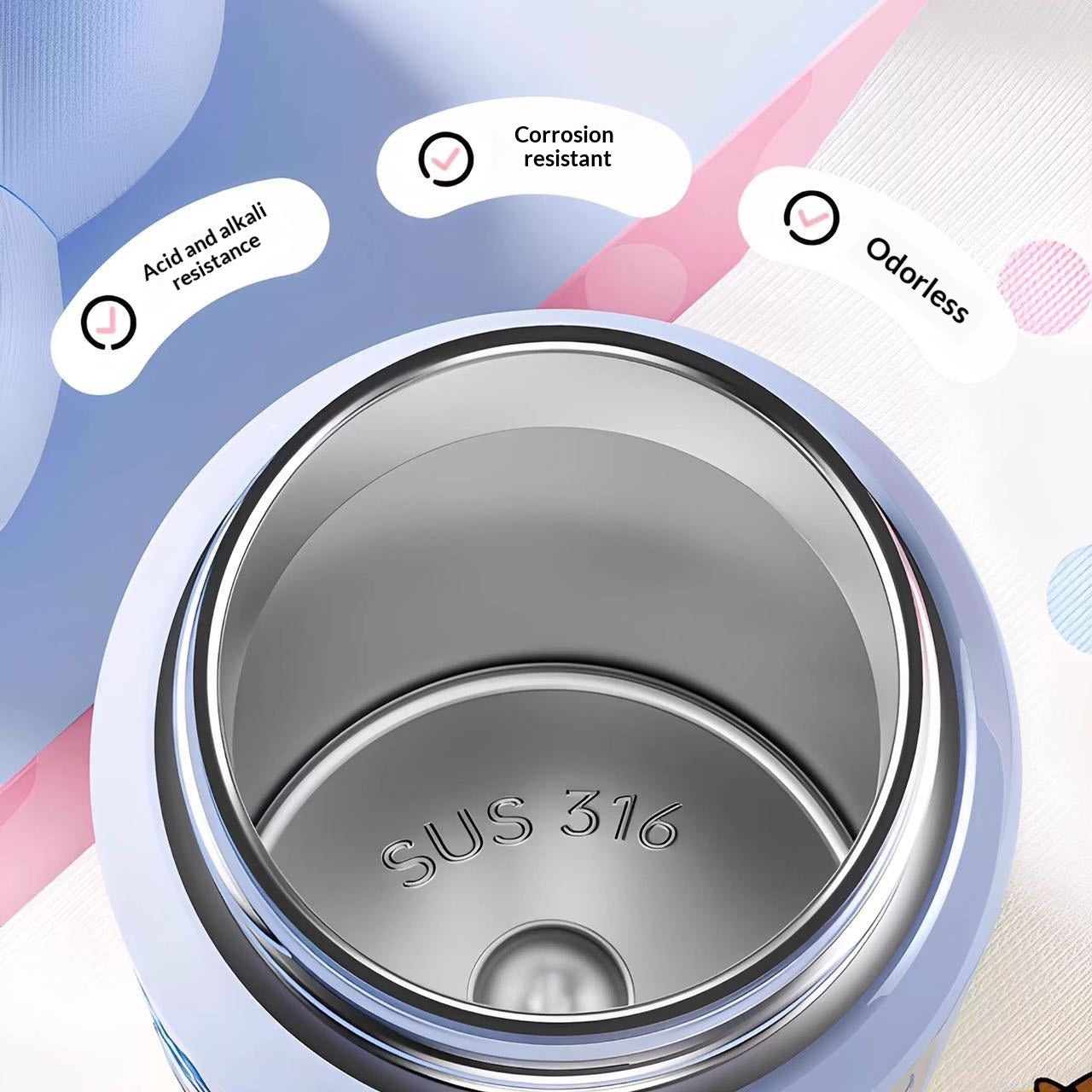 Portable Stainless Steel Straw Cup, Insulated Tumbler For Students And Children
