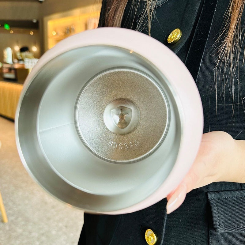 Cute And Convenient Large-capacity Cup With A Pop-top Straw