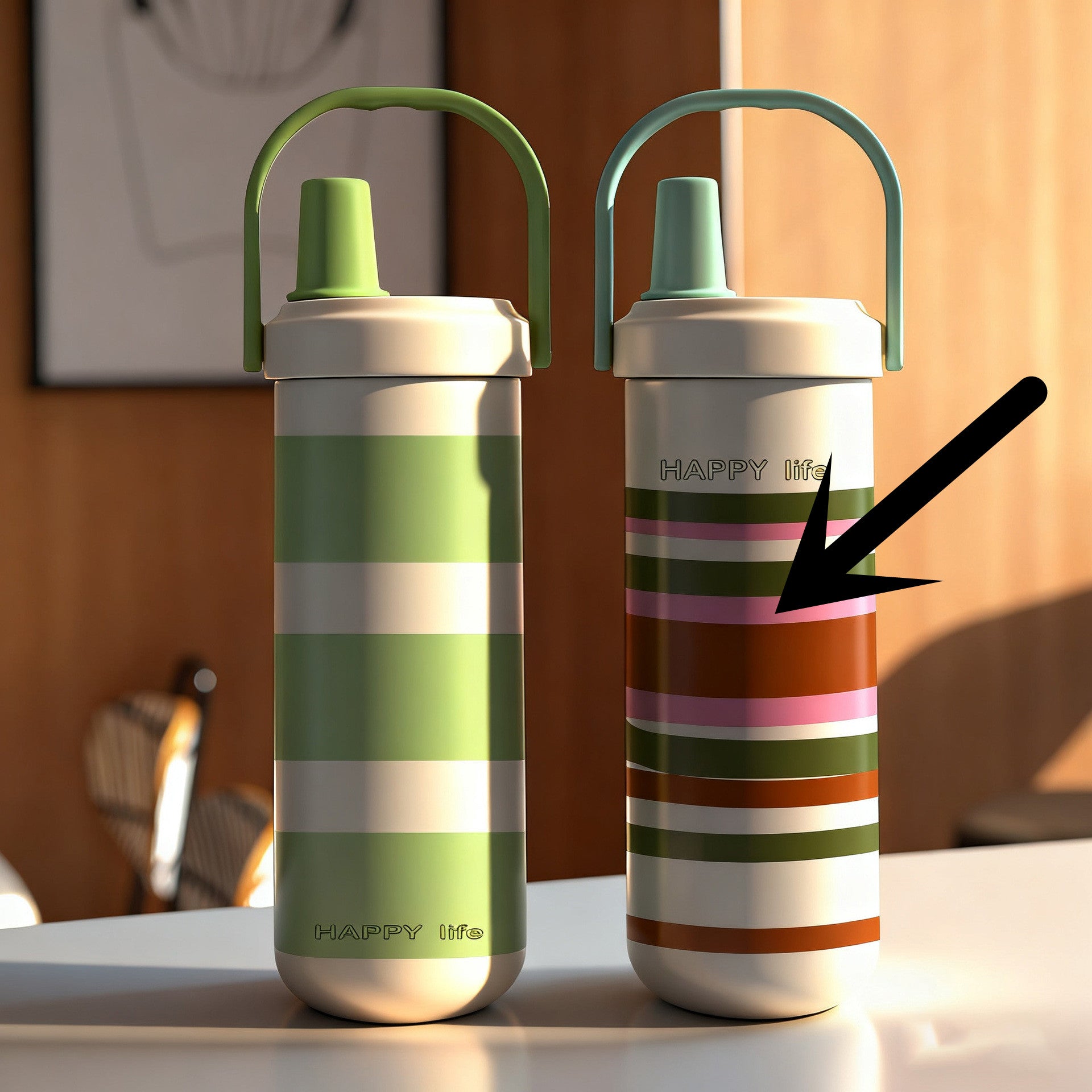 Large-capacity Stainless Steel Water Bottle With A Handle
