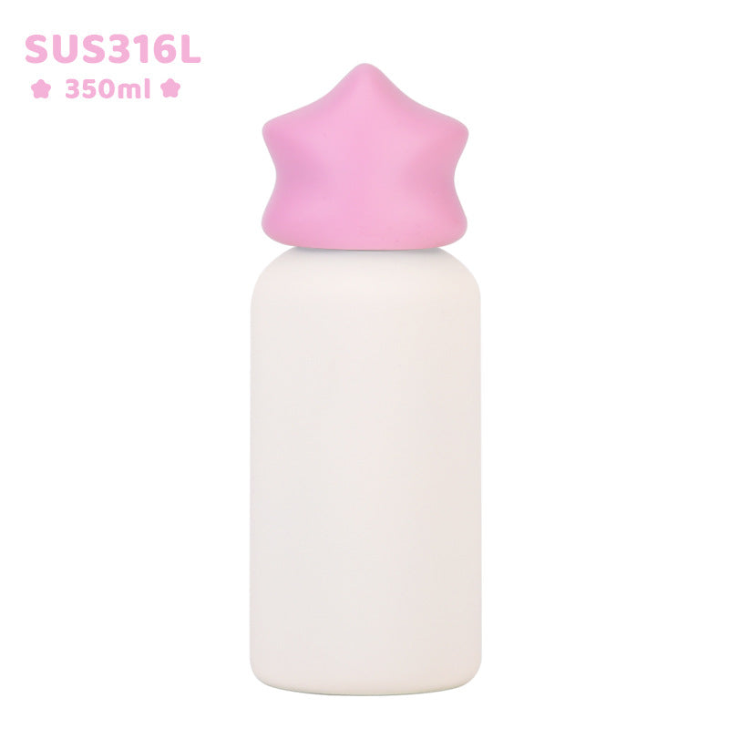 Small Stainless Steel Insulated Portable Travel Water Bottle Creative Childrens Drinking Cup