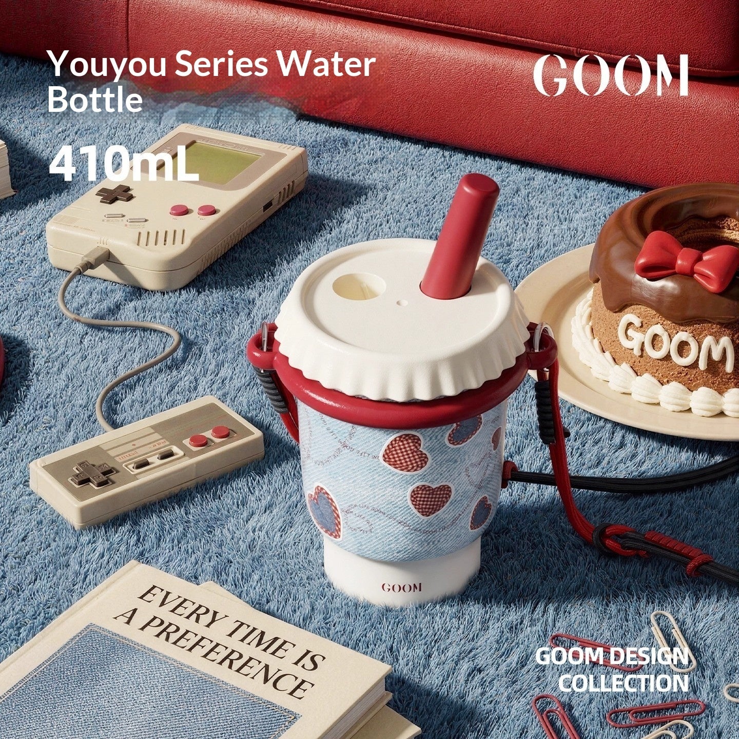 New Womens Thermal Straw Water Bottle