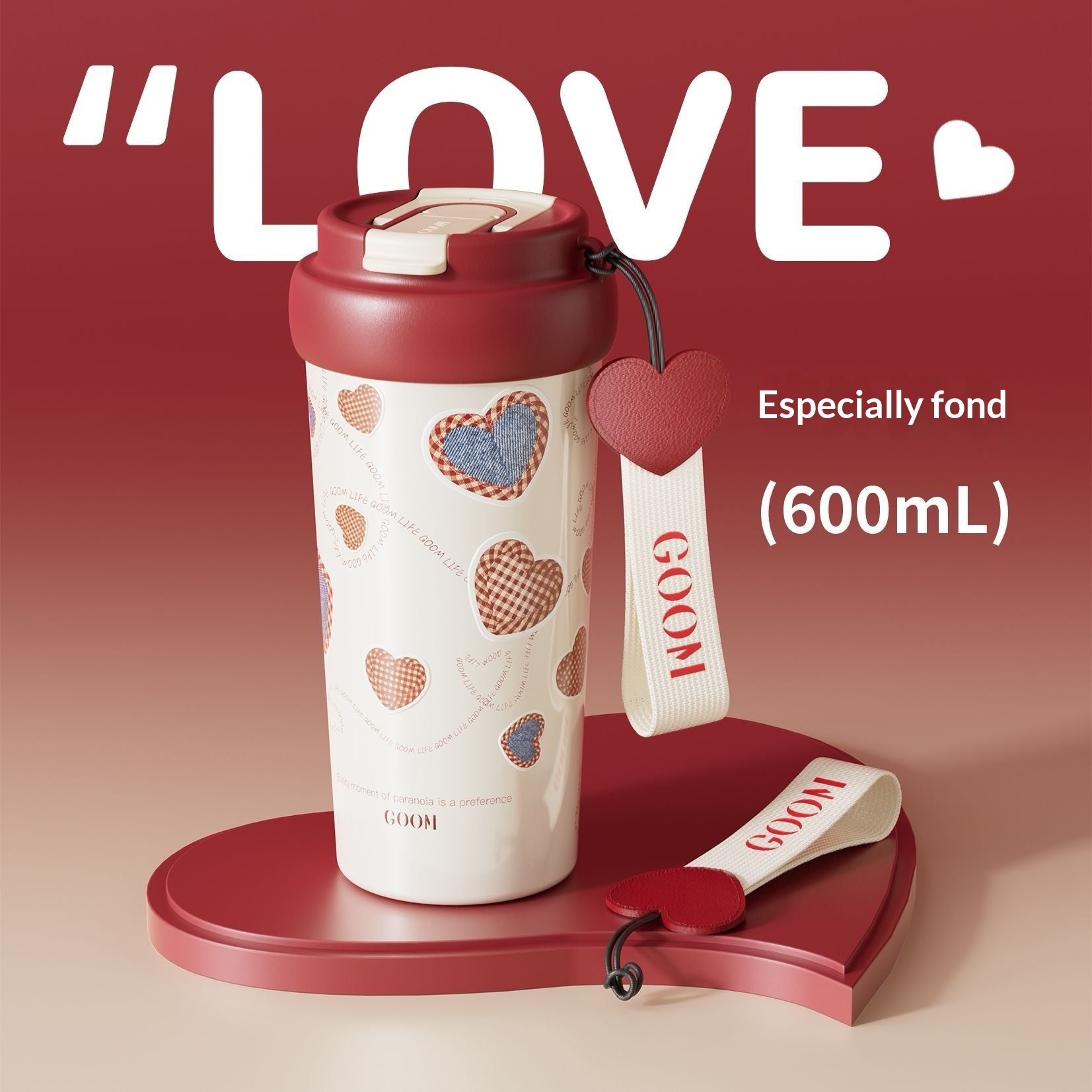 New Womens Thermal Straw Water Bottle