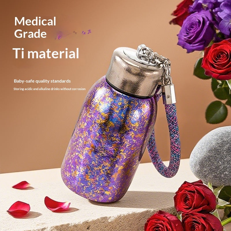 Convenient Small-Capacity Pure Titanium Insulated Cup
