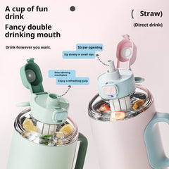Large-capacity To-go Bucket Stainless Steel Water Bottle
