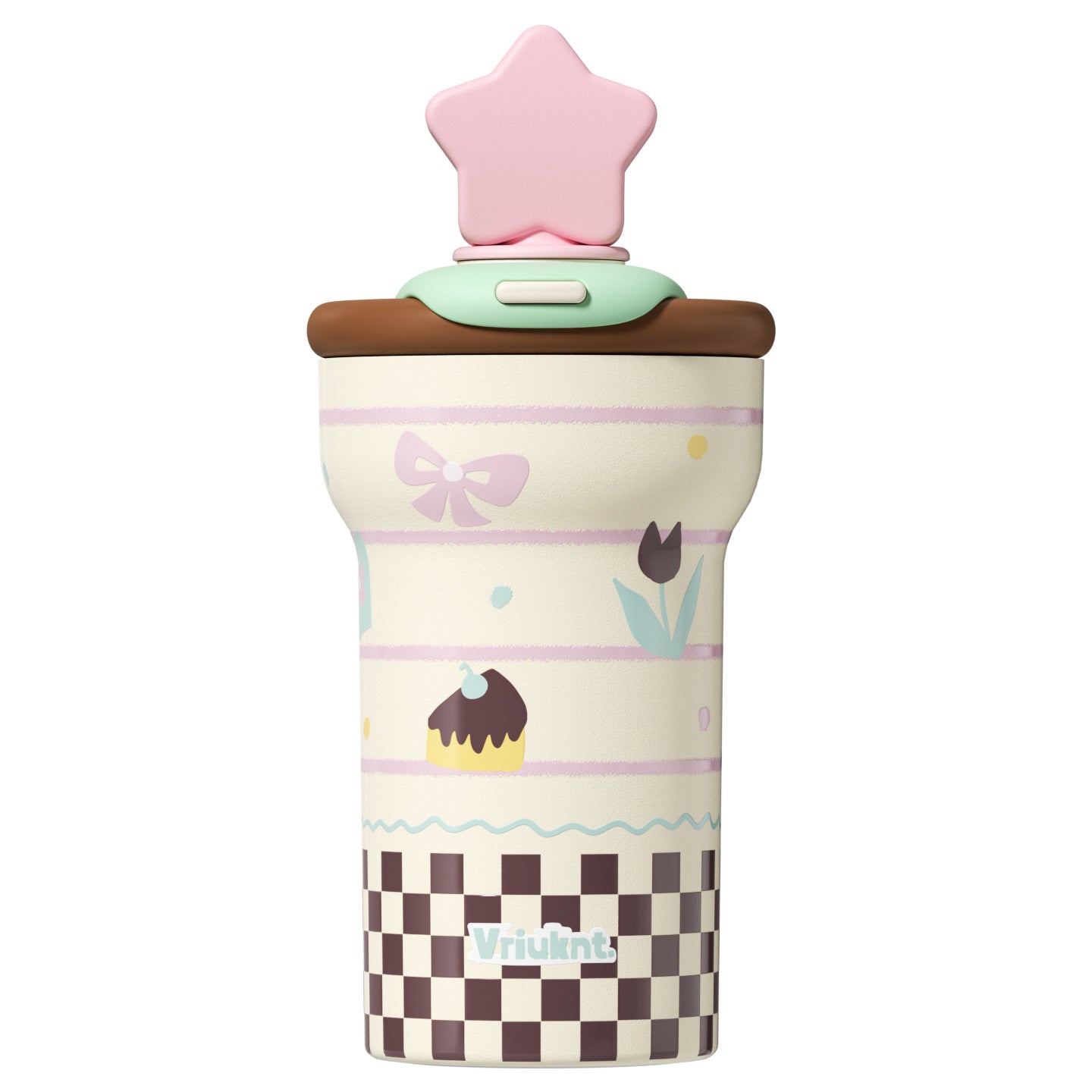 VKT Insulated Cup New Straw-top Water Bottle Ceramic