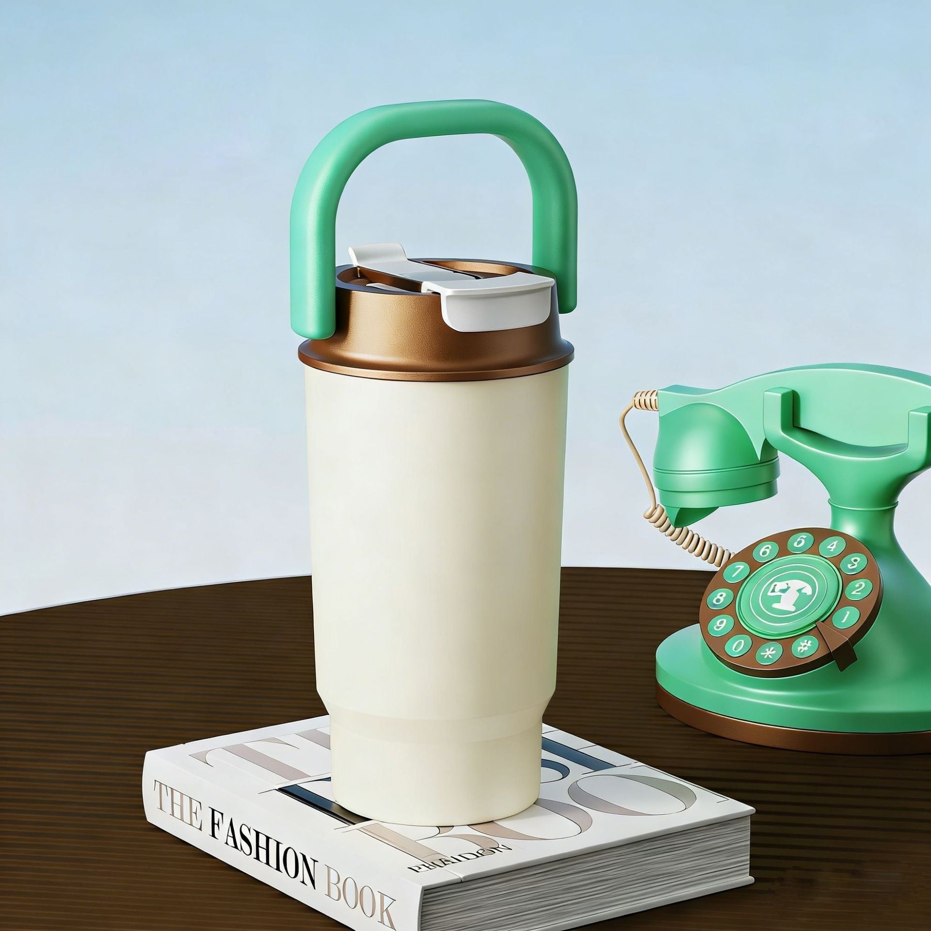 Handheld Portable Double-drink Straw Cup
