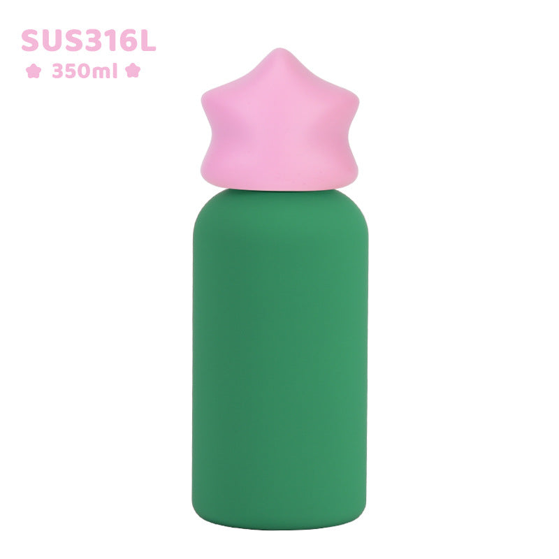 Small Stainless Steel Insulated Portable Travel Water Bottle Creative Childrens Drinking Cup