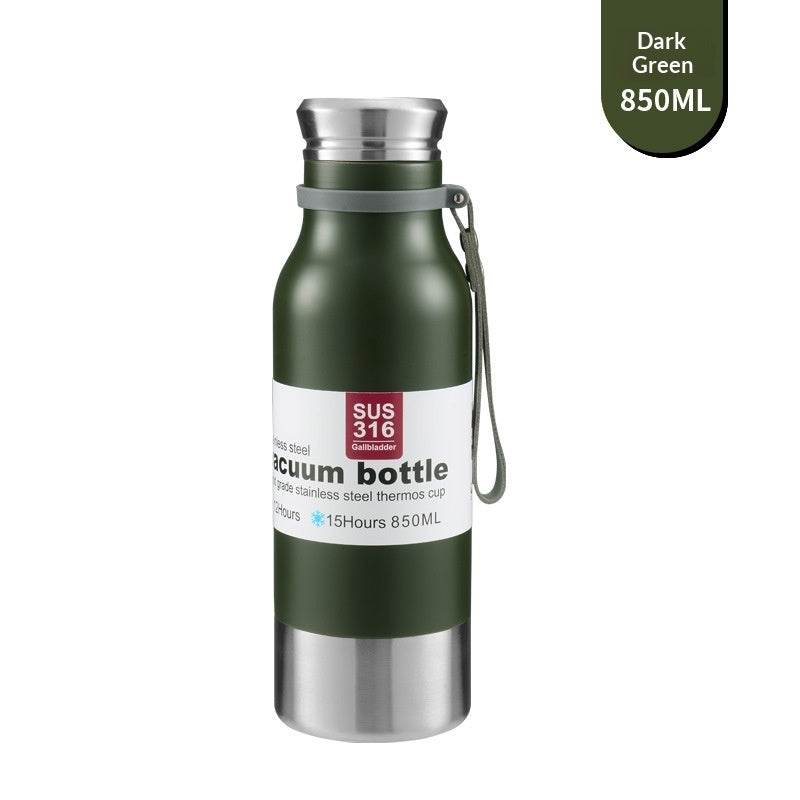 Large-Capacity 316 Stainless Steel All-Steel Insulated Water Bottle For Outdoor Activities