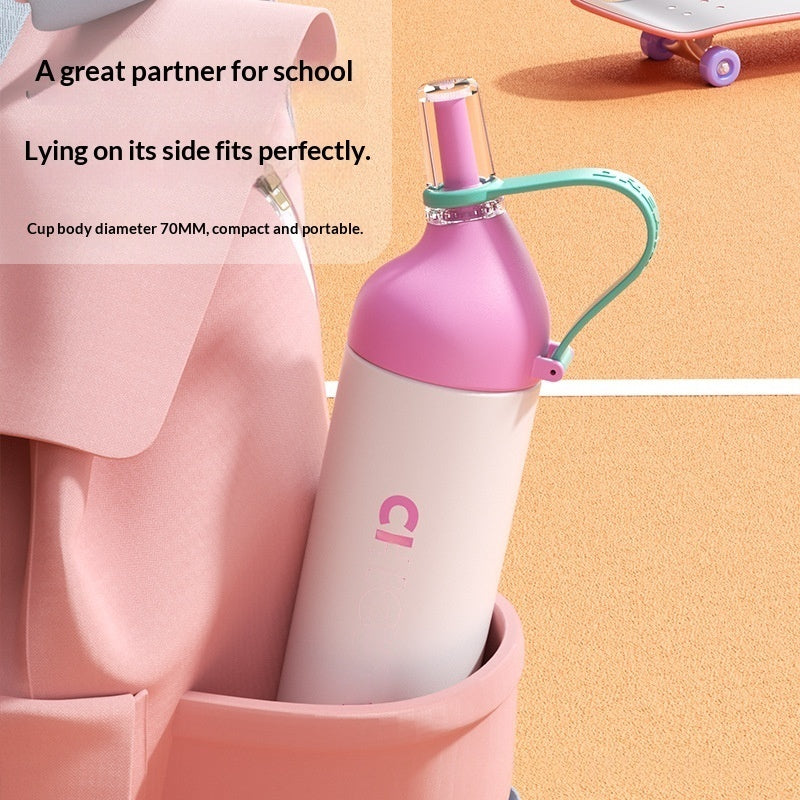 Thermal Mug With Straw Large Capacity Specially For Students Going To School