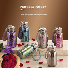 Convenient Small-Capacity Pure Titanium Insulated Cup