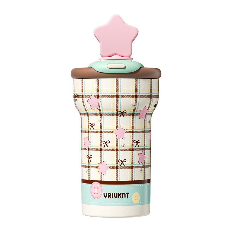 VKT Insulated Cup New Straw-top Water Bottle Ceramic