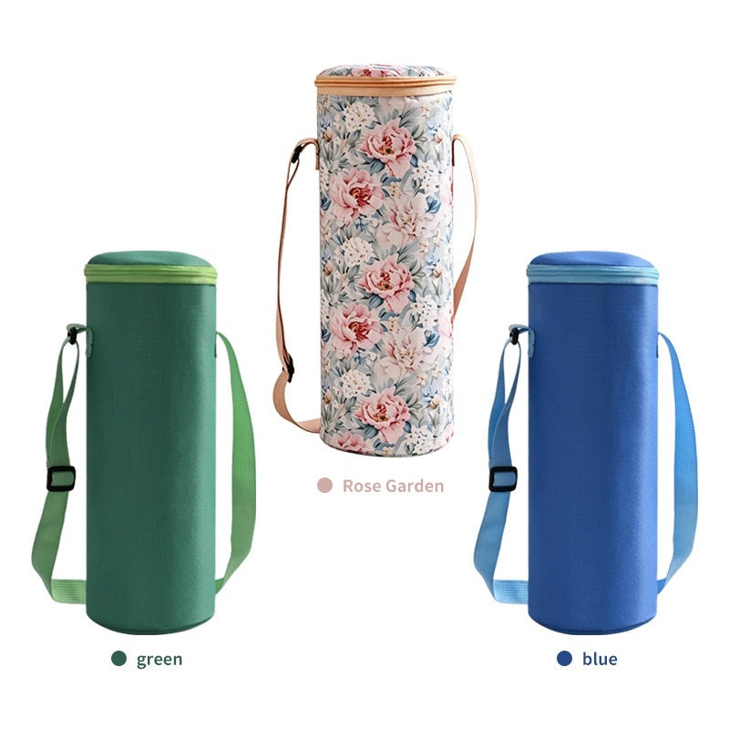 New Pastoral Feng Shui Cup Insulation Sleeve Portable And Backpackable