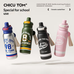 Thermal Mug Childrens Straw Water Bottle