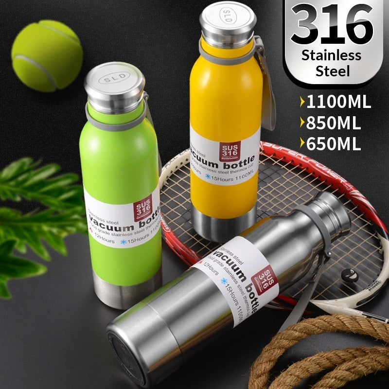 Large-Capacity 316 Stainless Steel All-Steel Insulated Water Bottle For Outdoor Activities