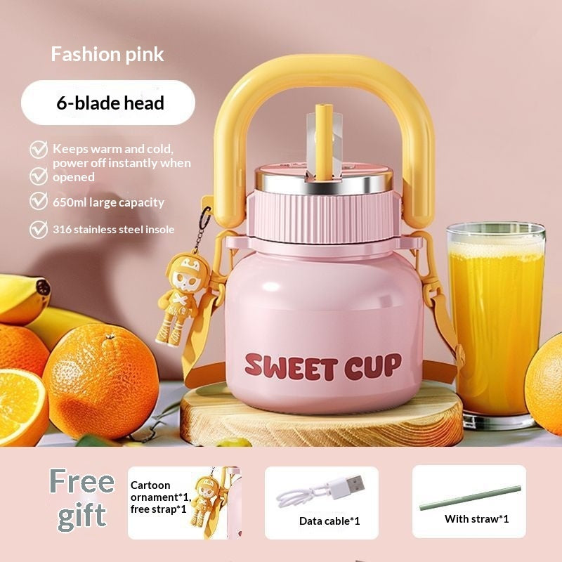 Portable Juicer Insulated Stainless Steel Juice Cup