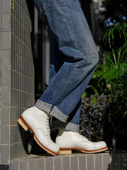 Men's Outdoor British-style Lace-up High-top Leather Shoes