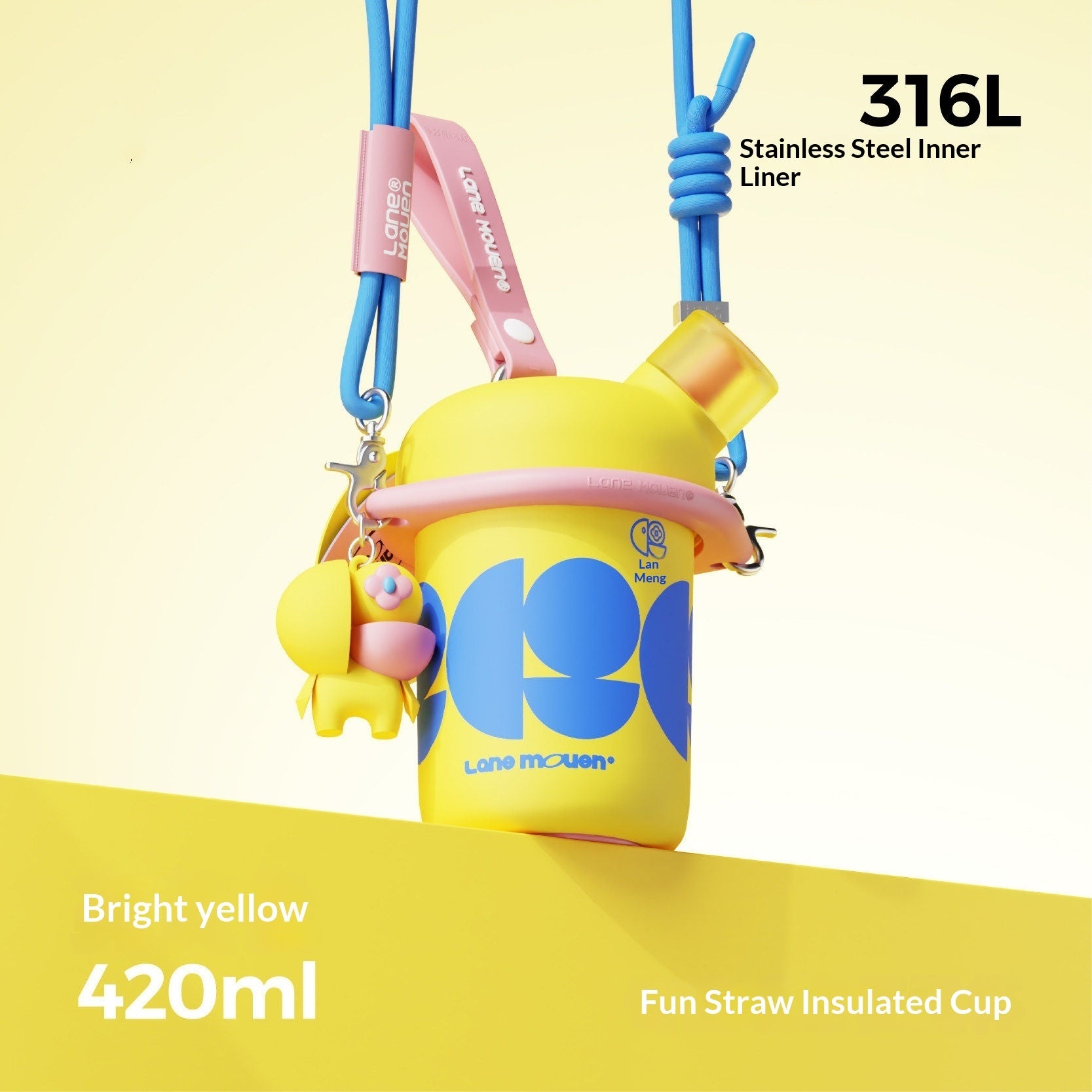 Lan Meng Lane Mouen Insulated Water Bottle For Children
