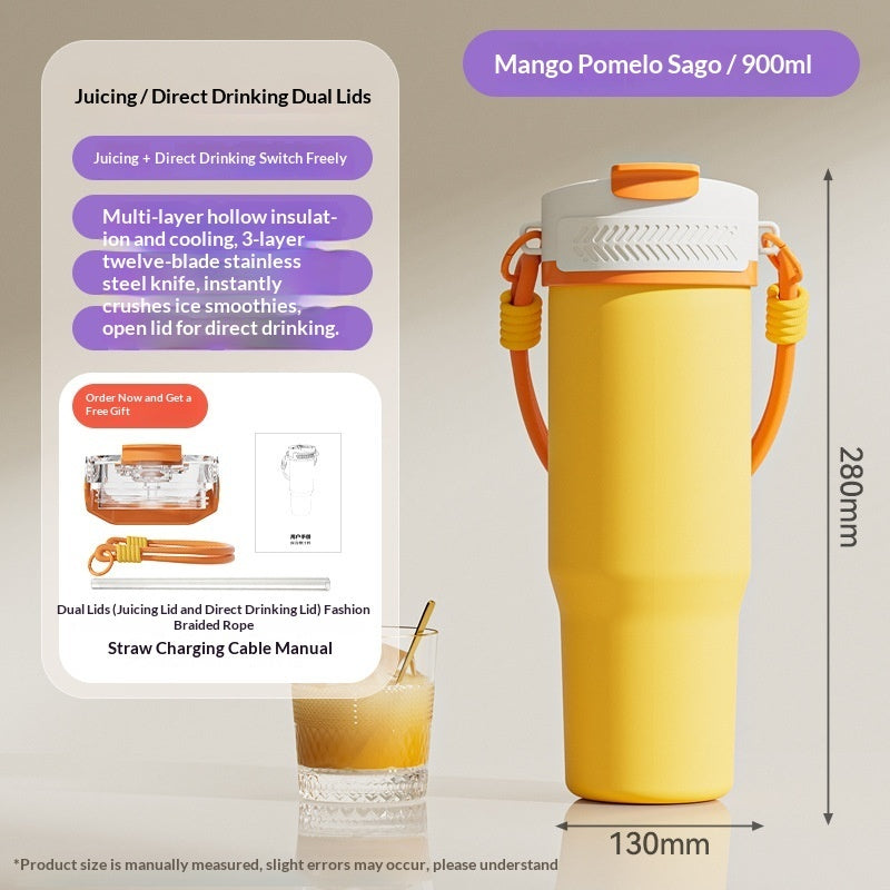 Stainless Steel Insulated USB-Powered Portable Juice Cup