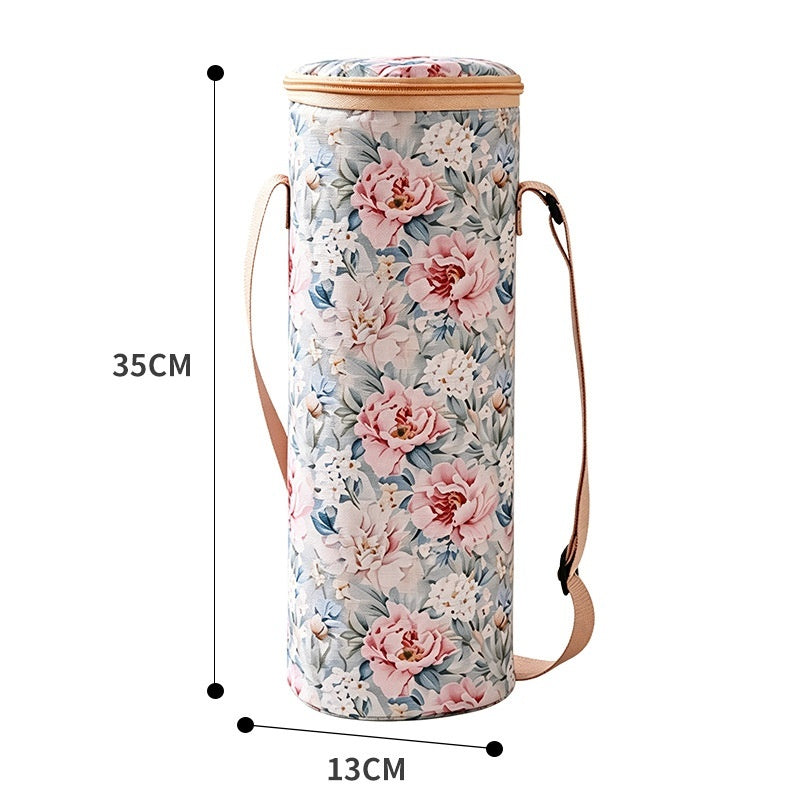 New Pastoral Feng Shui Cup Insulation Sleeve Portable And Backpackable