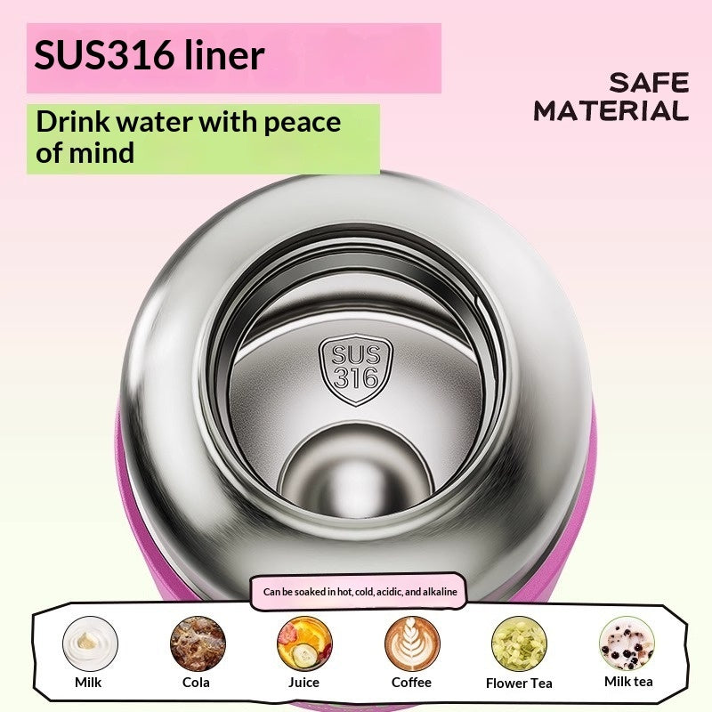 Insulated Straw Cup Perfect For Girls And Kids Compact And Portable