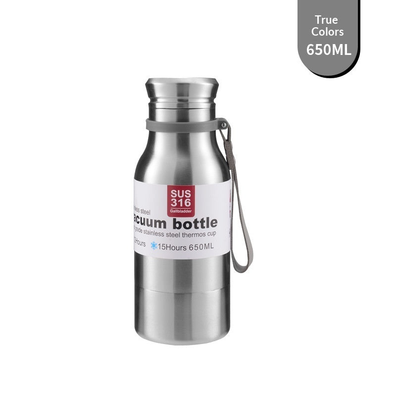 Large-Capacity 316 Stainless Steel All-Steel Insulated Water Bottle For Outdoor Activities