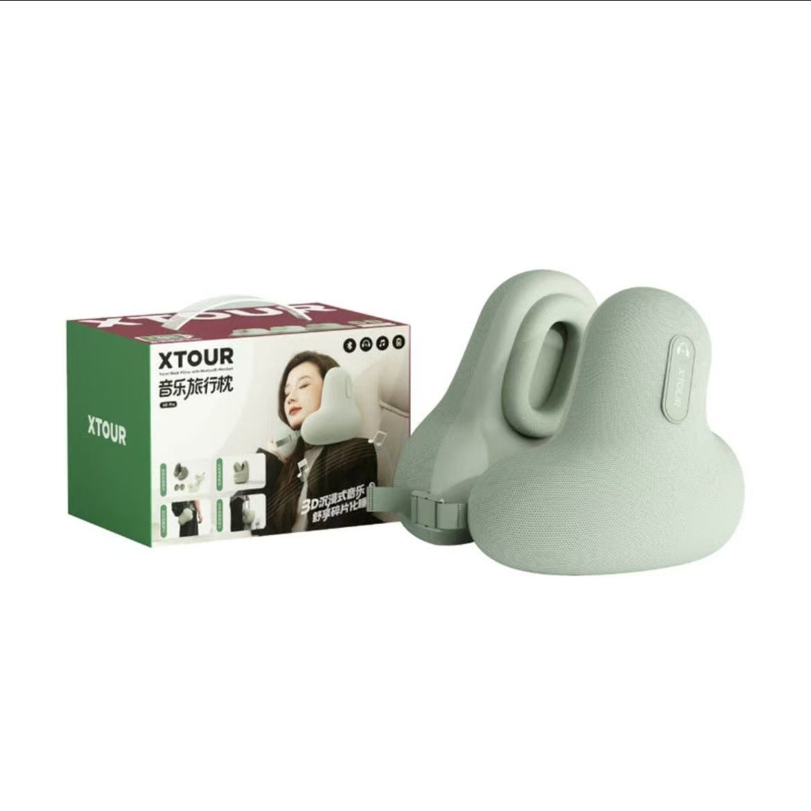 Music Massage Pillow Sleep Bluetooth U-shaped
