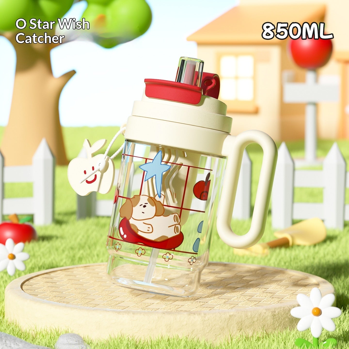 Plastic New-style Large-capacity Handled Water Bottle