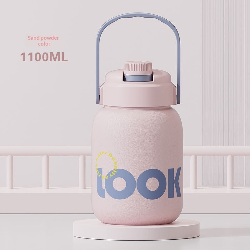 Cute And Convenient Large-capacity Cup With A Pop-top Straw