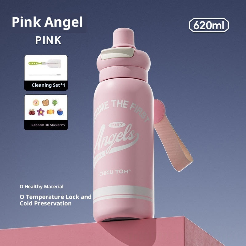 Thermal Mug Childrens Straw Water Bottle