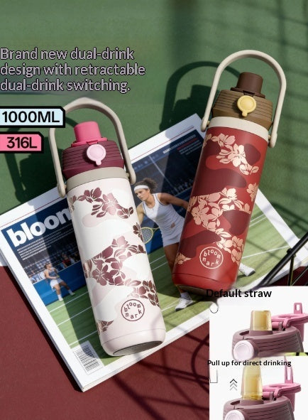 Handheld Double Drink  Cup With Large Capacity