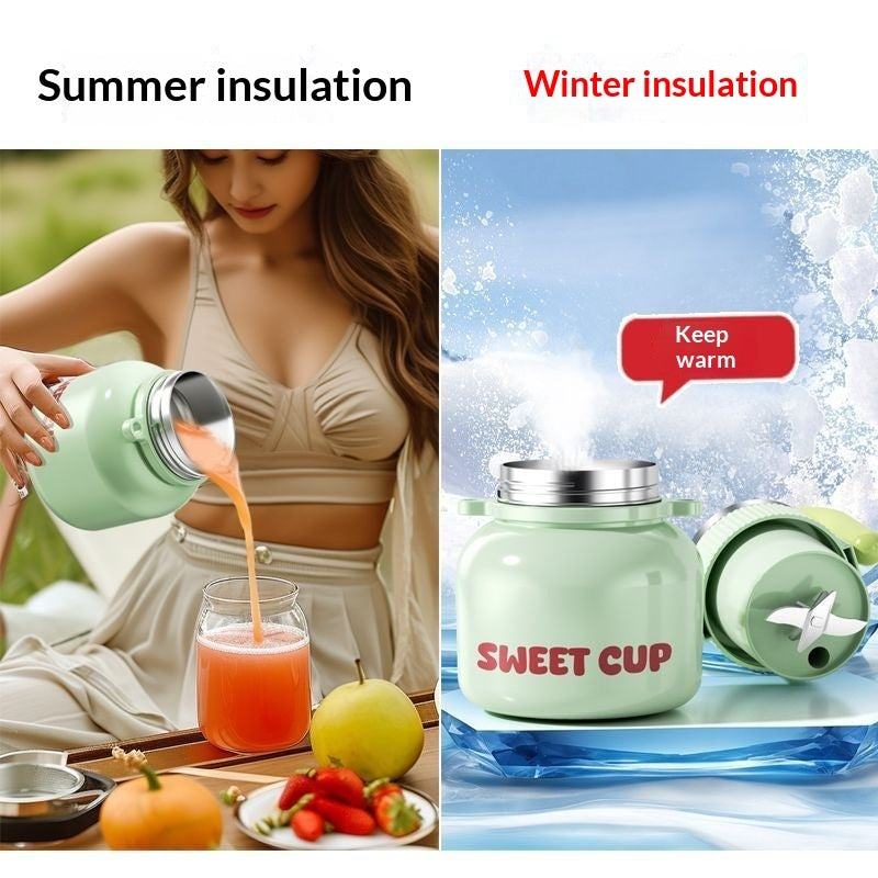 Portable Juicer Insulated Stainless Steel Juice Cup